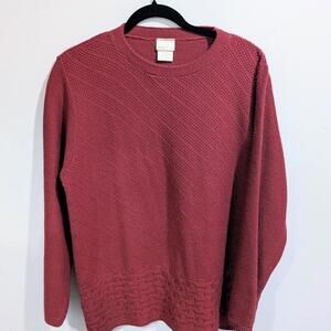 Red Bobbie Brooks knit sweater Size L
